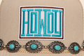 Howdy Turquoise Concho Trucker Hat