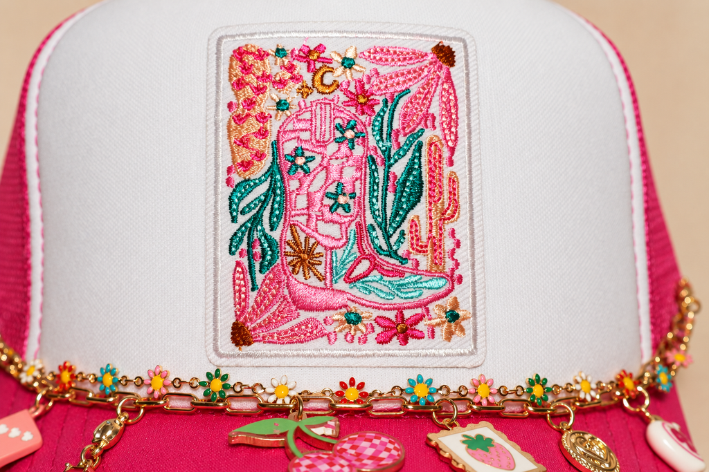 Pink Cowgirl Charm Trucker Hat