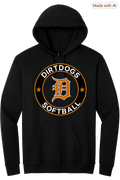 Cen Cal Dirtdogs Circle Logo Softball Hoodie