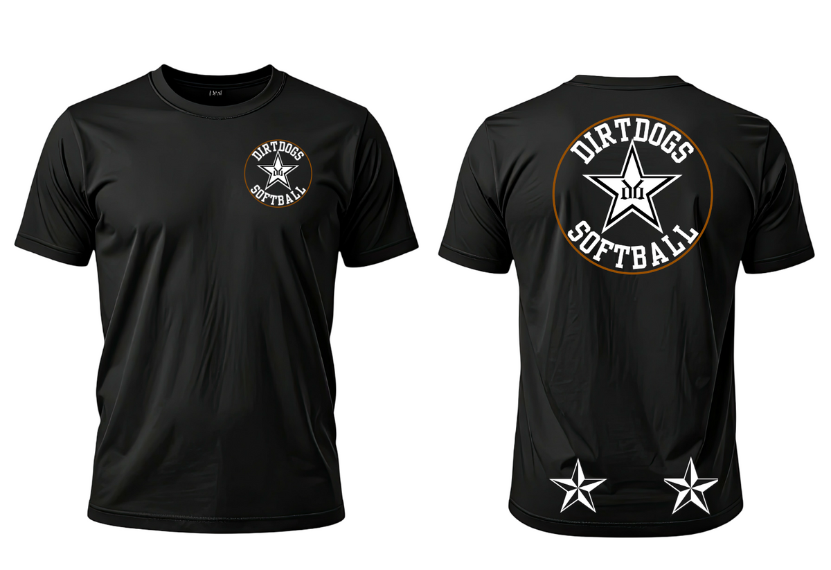Cen Cal Dirtdogs Performance Tee-Black