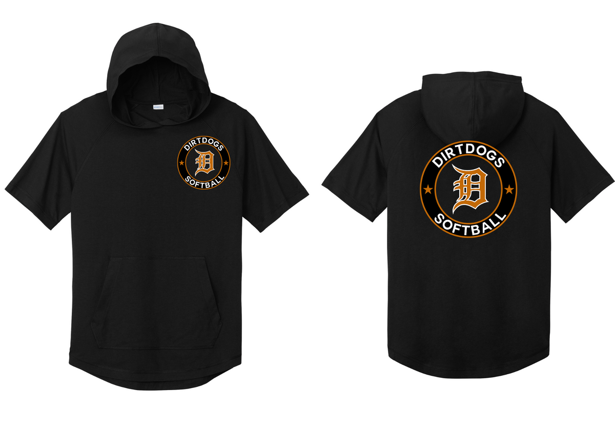 Cen Cal Dirtdogs Short Sleeve Hoodie-Black