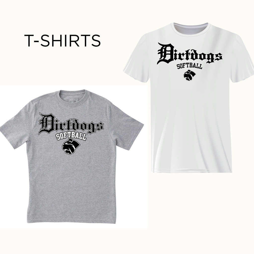 Cen Cal Dirtdogs Softball T-shirt -Black