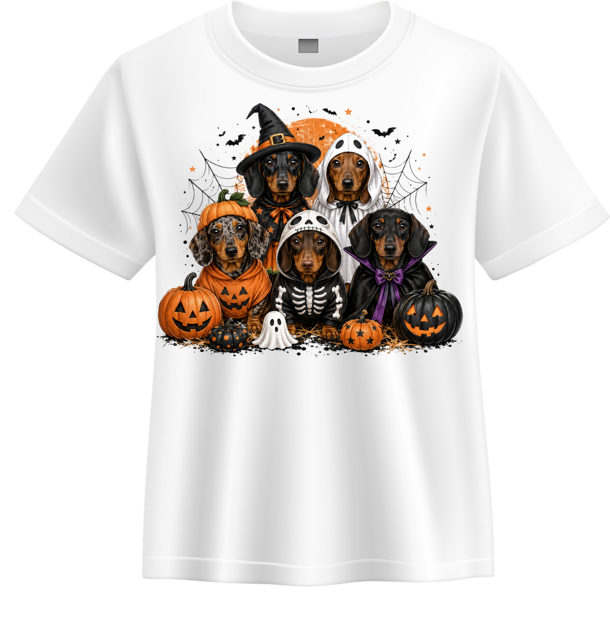 Halloween Wiener Dog Costume Tee